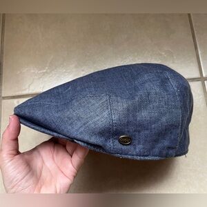 Epoch Hat Sz L Blue Lightweight Linen Ivy Cap